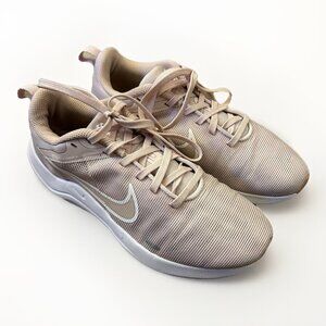 Nike Women's Downshifter 12 Sneakers Size 6.5 Barely Rose White Running Shoe GUC